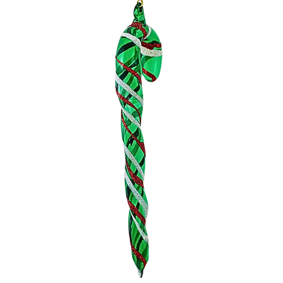 De Carlini Italian Ornaments Christmas Candy Cane - - SBKGifts.com