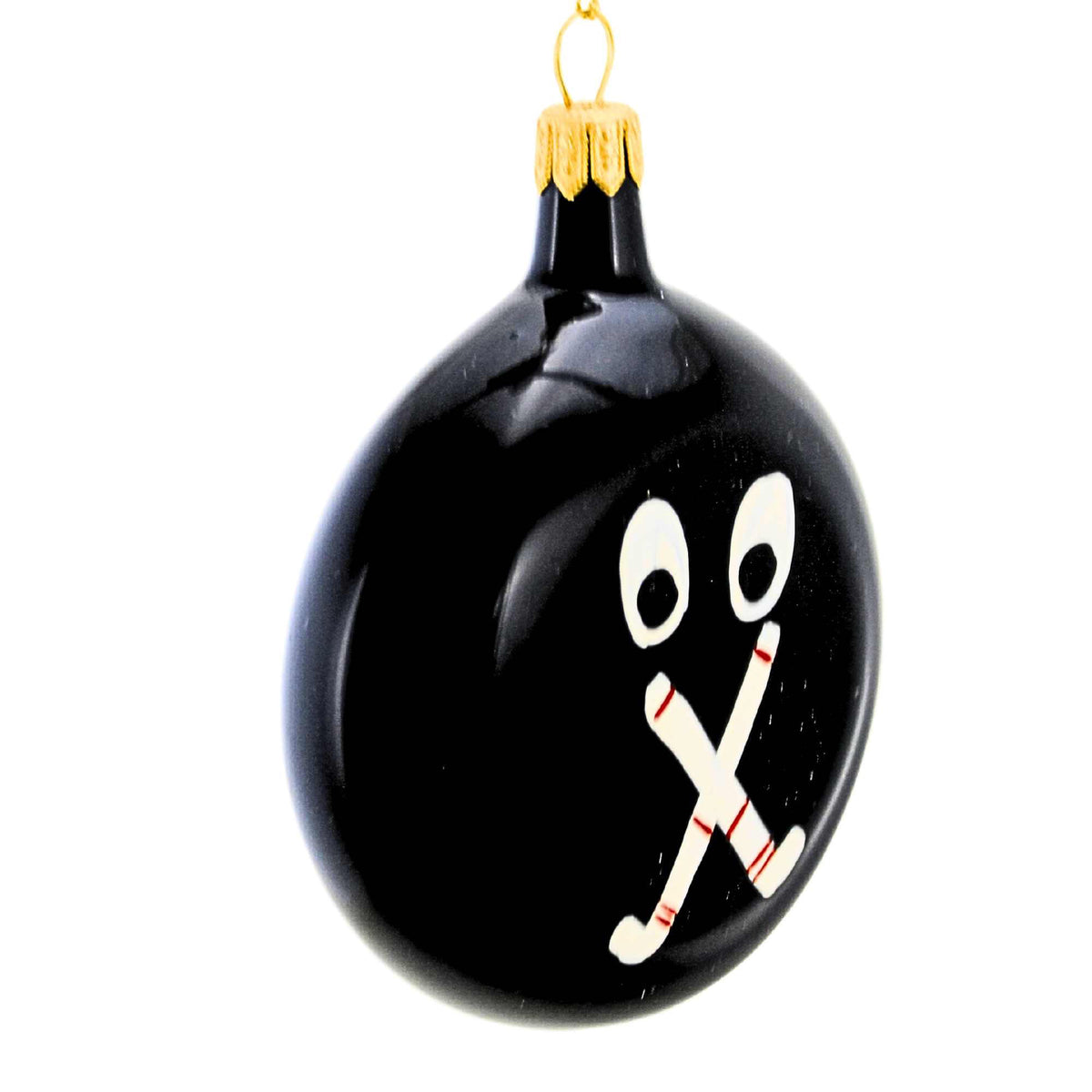 De Carlini Italian Ornaments The Puck Stops Here - - SBKGifts.com