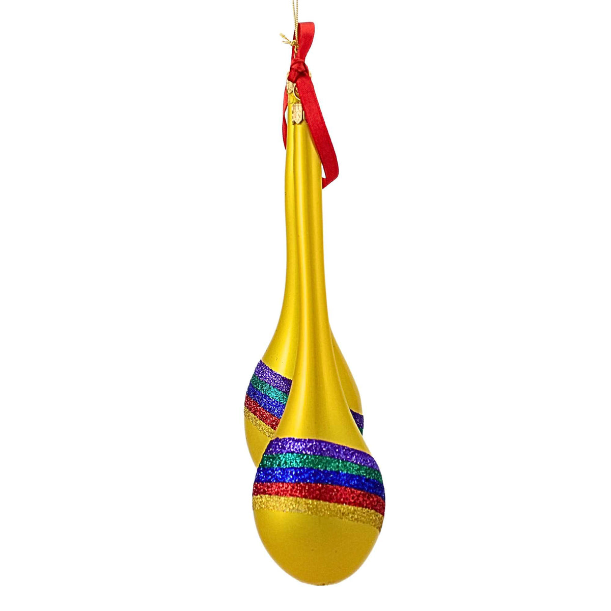 De Carlini Italian Ornaments Merry Maracas - - SBKGifts.com