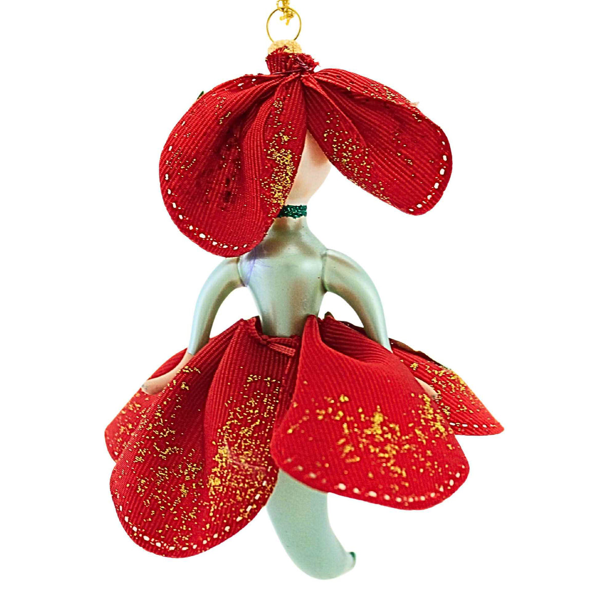 De Carlini Italian Ornaments Winter Bloom Belle - - SBKGifts.com