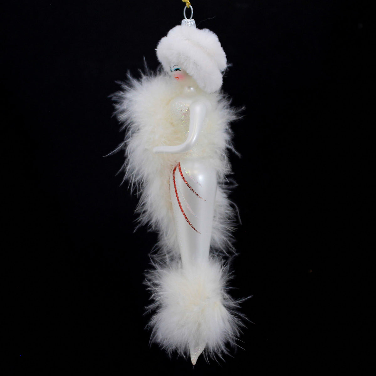 De Carlini Italian Ornaments Blizzard Beauty - - SBKGifts.com