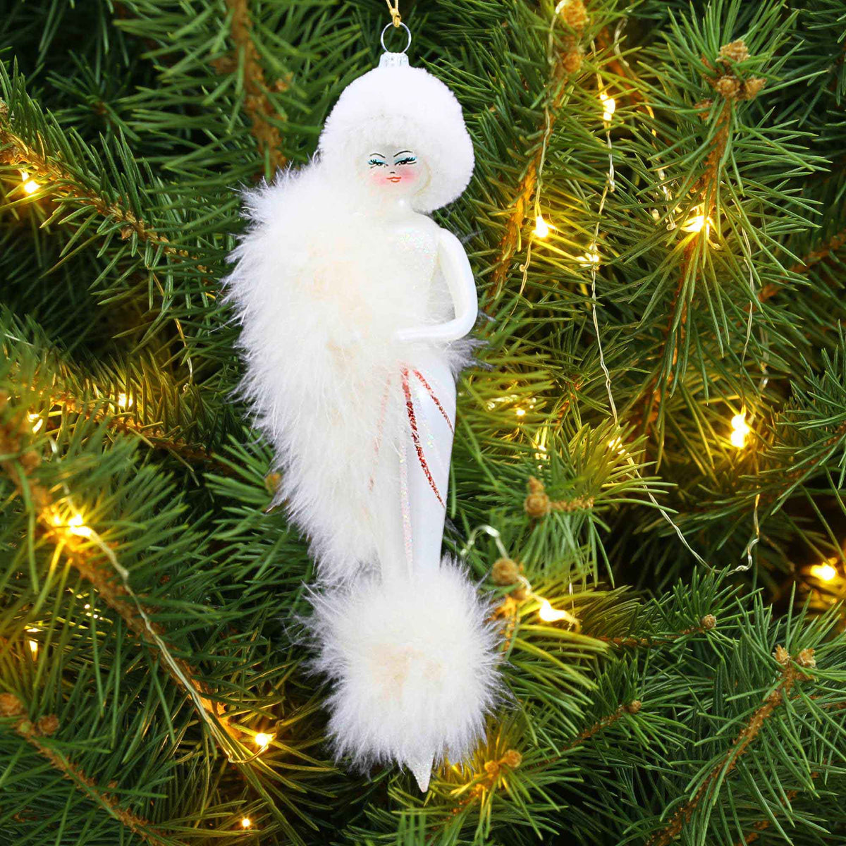De Carlini Italian Ornaments Blizzard Beauty - - SBKGifts.com