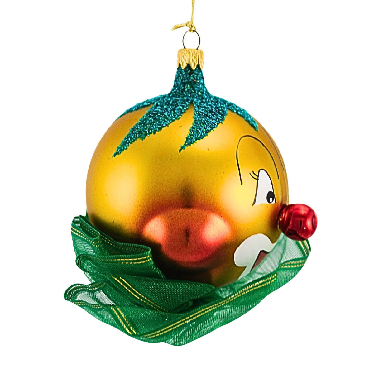 De Carlini Italian Ornaments Peachy Keen - - SBKGifts.com