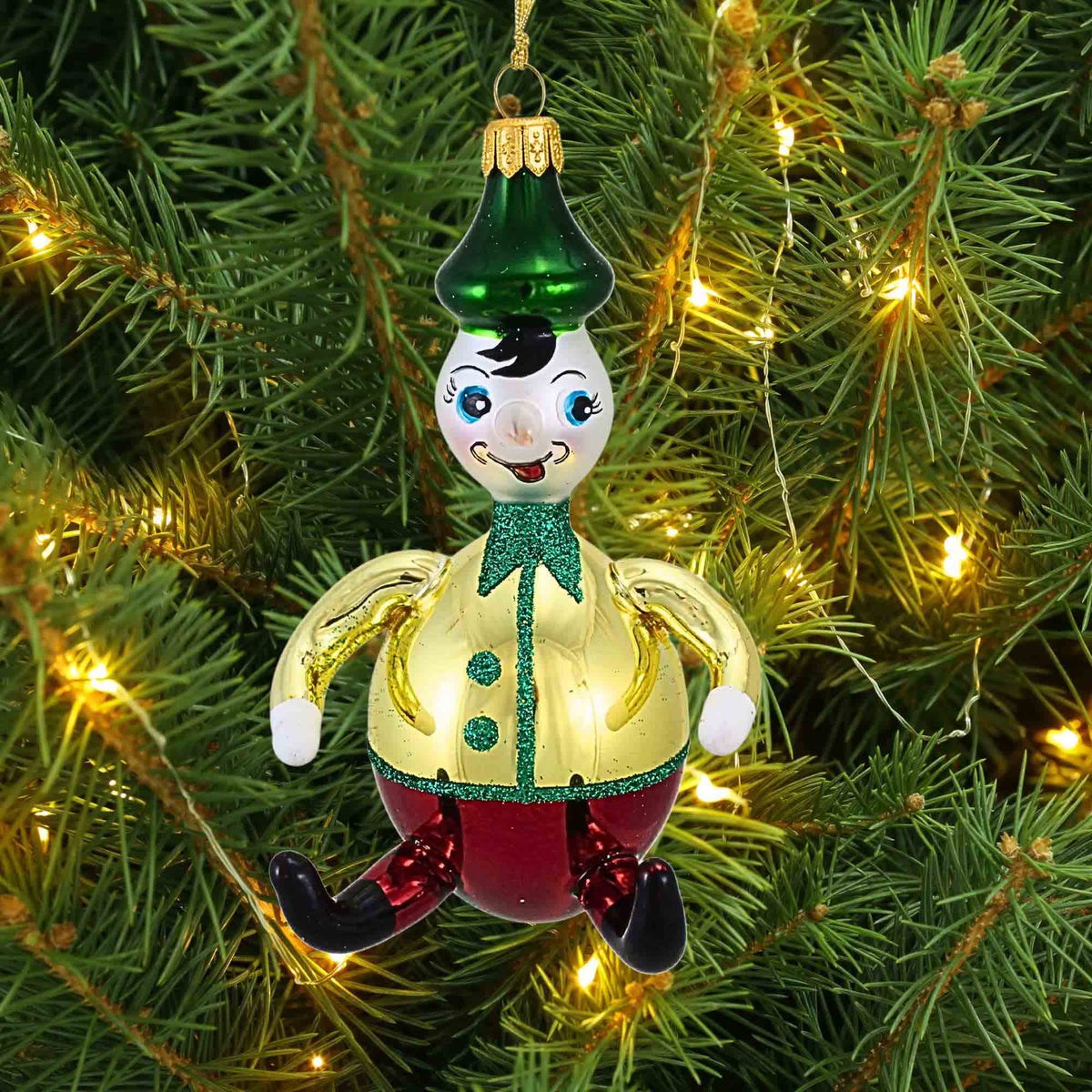De Carlini Italian Ornaments Puppet With A Promise - - SBKGifts.com