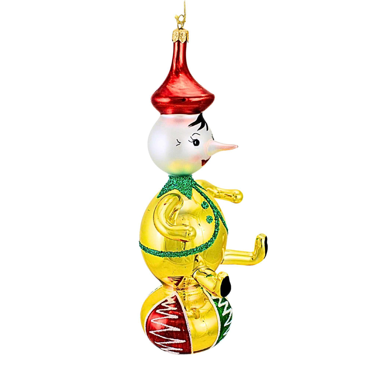 De Carlini Italian Ornaments Little Big Top Pinocchio - - SBKGifts.com