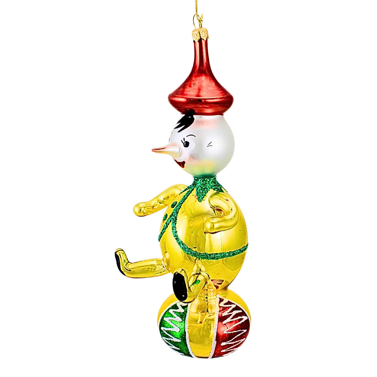 De Carlini Italian Ornaments Little Big Top Pinocchio - - SBKGifts.com