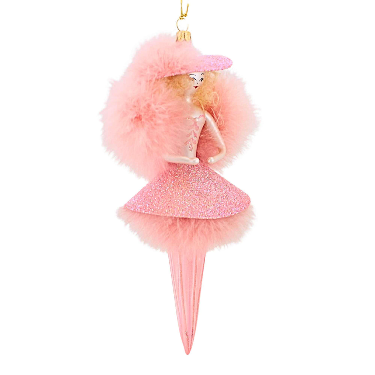 De Carlini Italian Ornaments Cotton Candy Sandy - - SBKGifts.com