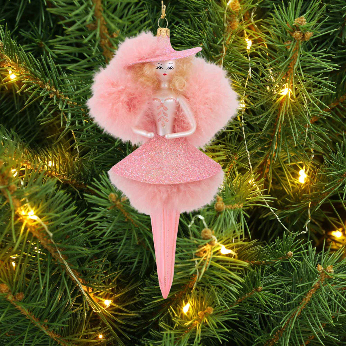 De Carlini Italian Ornaments Cotton Candy Sandy - - SBKGifts.com