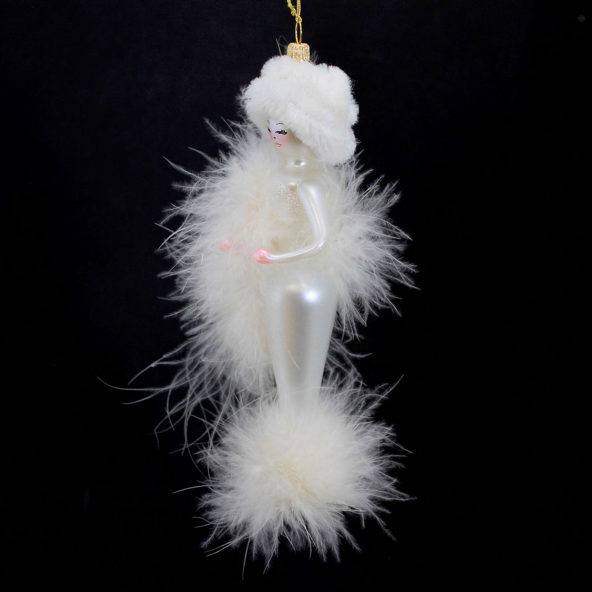 De Carlini Italian Ornaments Frosted Follies - - SBKGifts.com