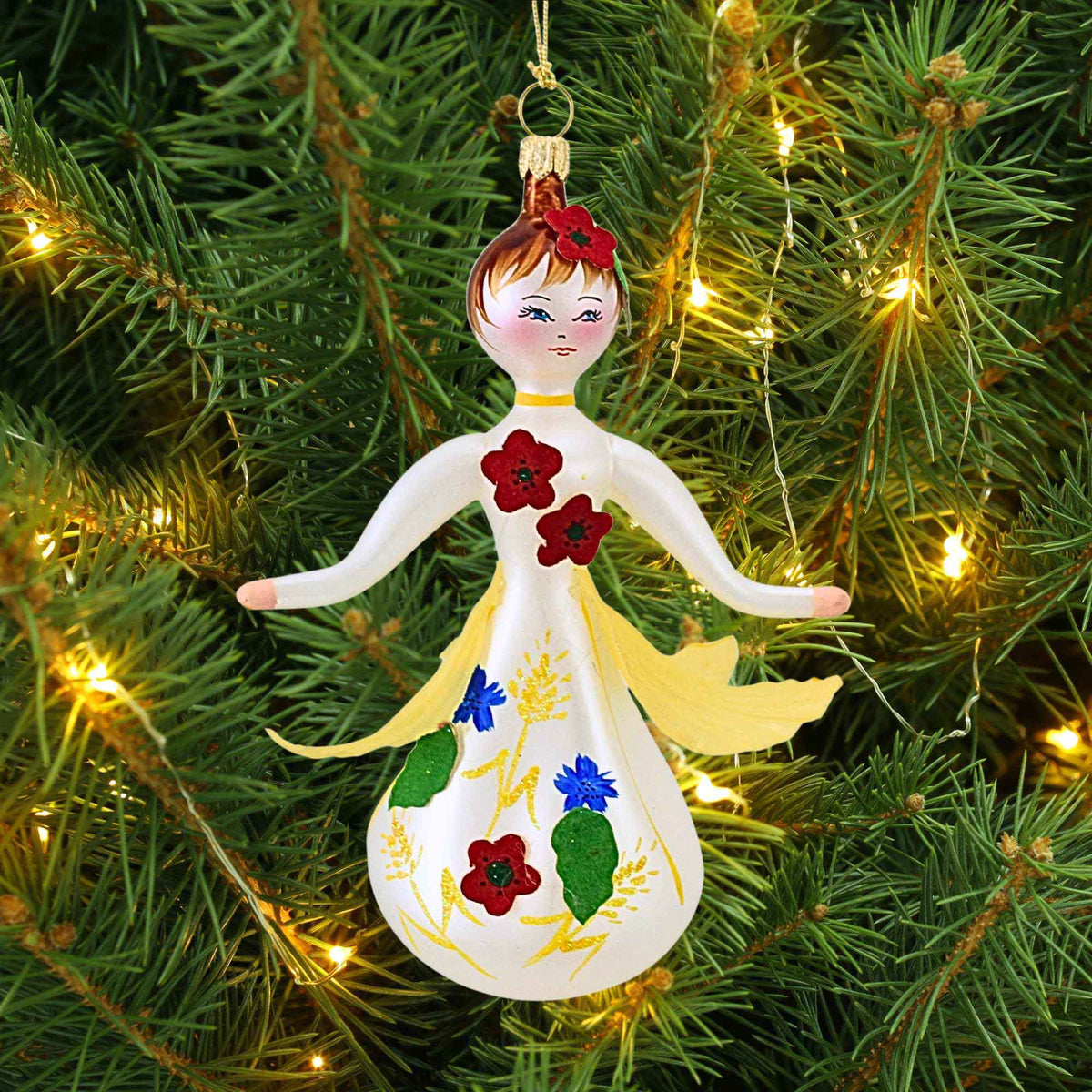 De Carlini Italian Ornaments Countryside Blossoms - - SBKGifts.com