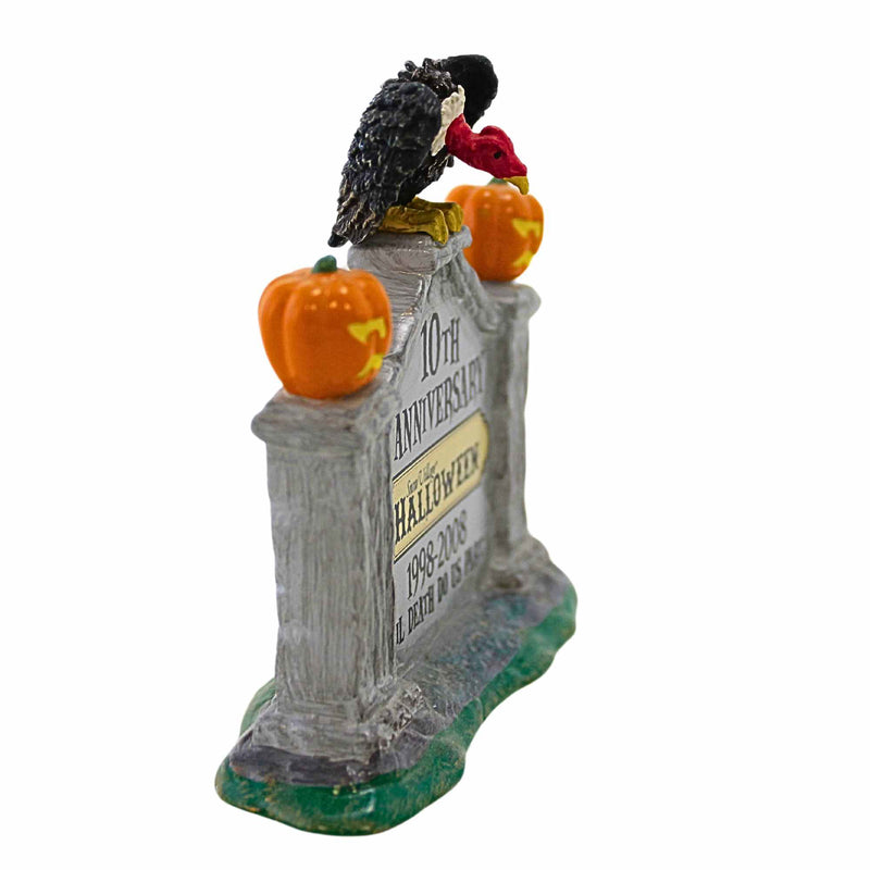 Department 56 Villages 10Th Anniversary Halloween Sign - - SBKGifts.com