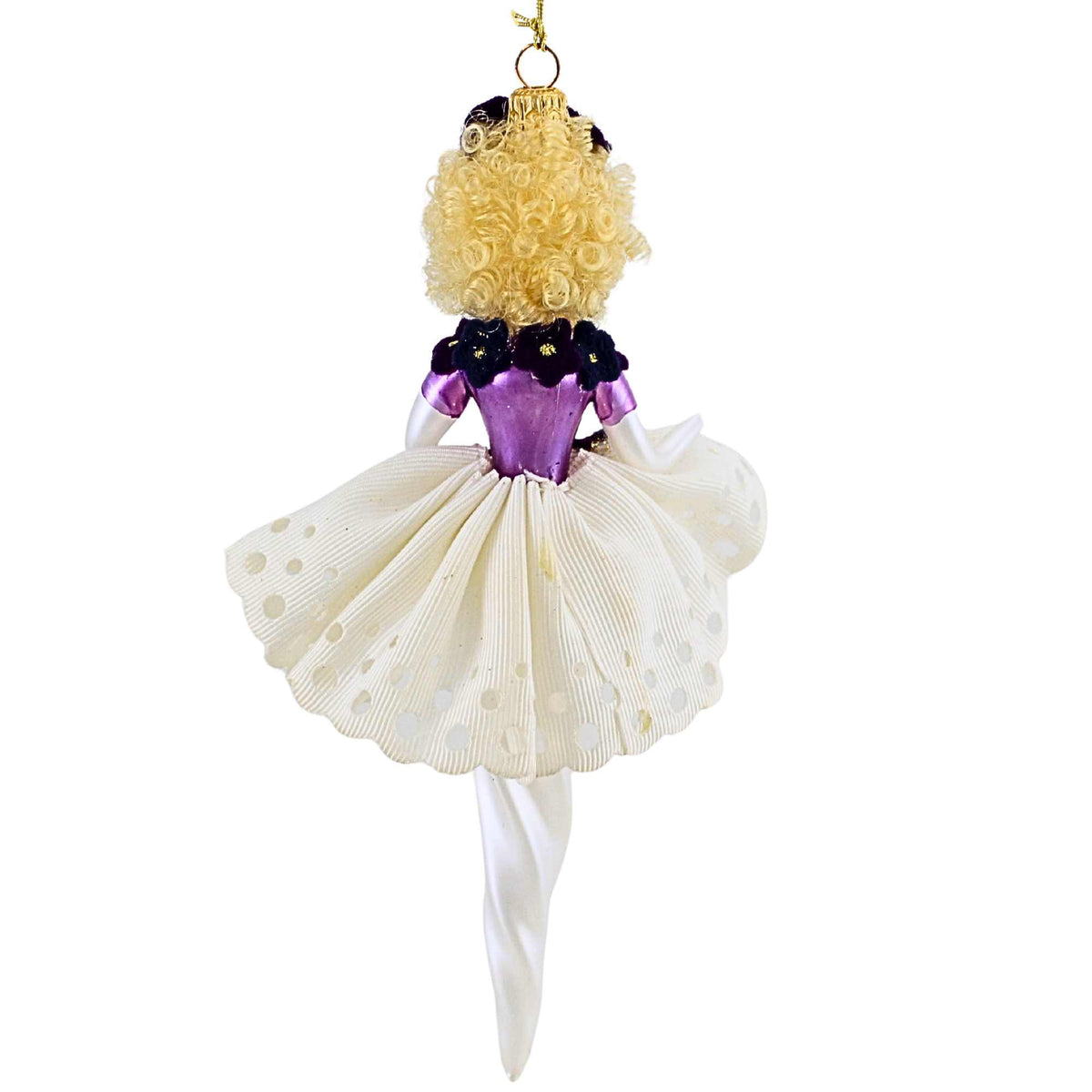 De Carlini Italian Ornaments Petunia Twirl - - SBKGifts.com