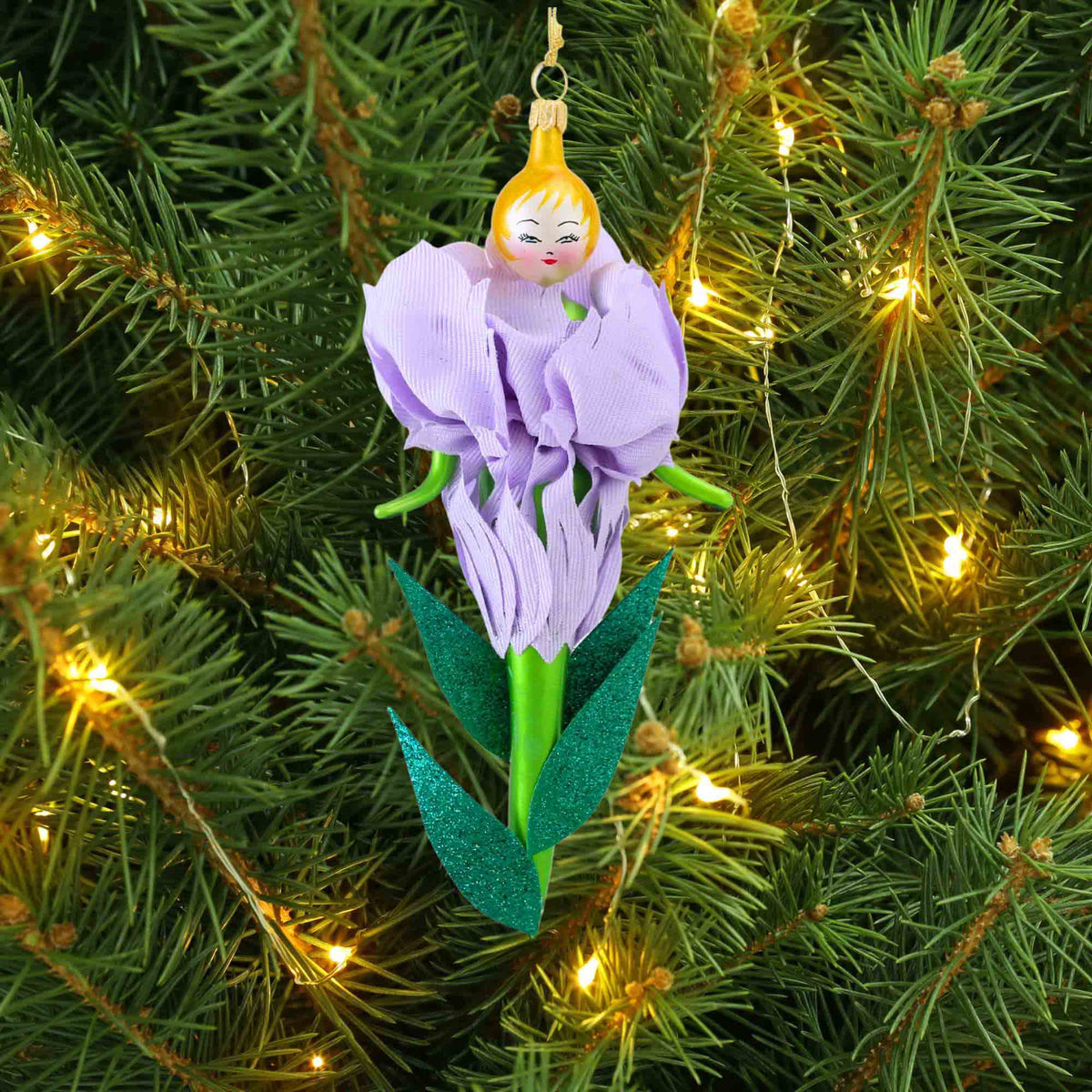De Carlini Italian Ornaments Wild Indigo - - SBKGifts.com