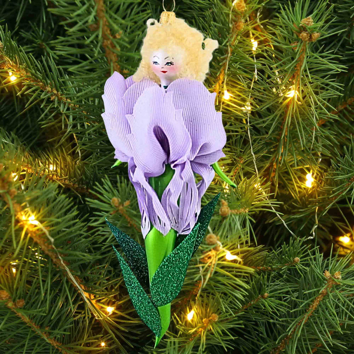 De Carlini Italian Ornaments Morning Iris - - SBKGifts.com