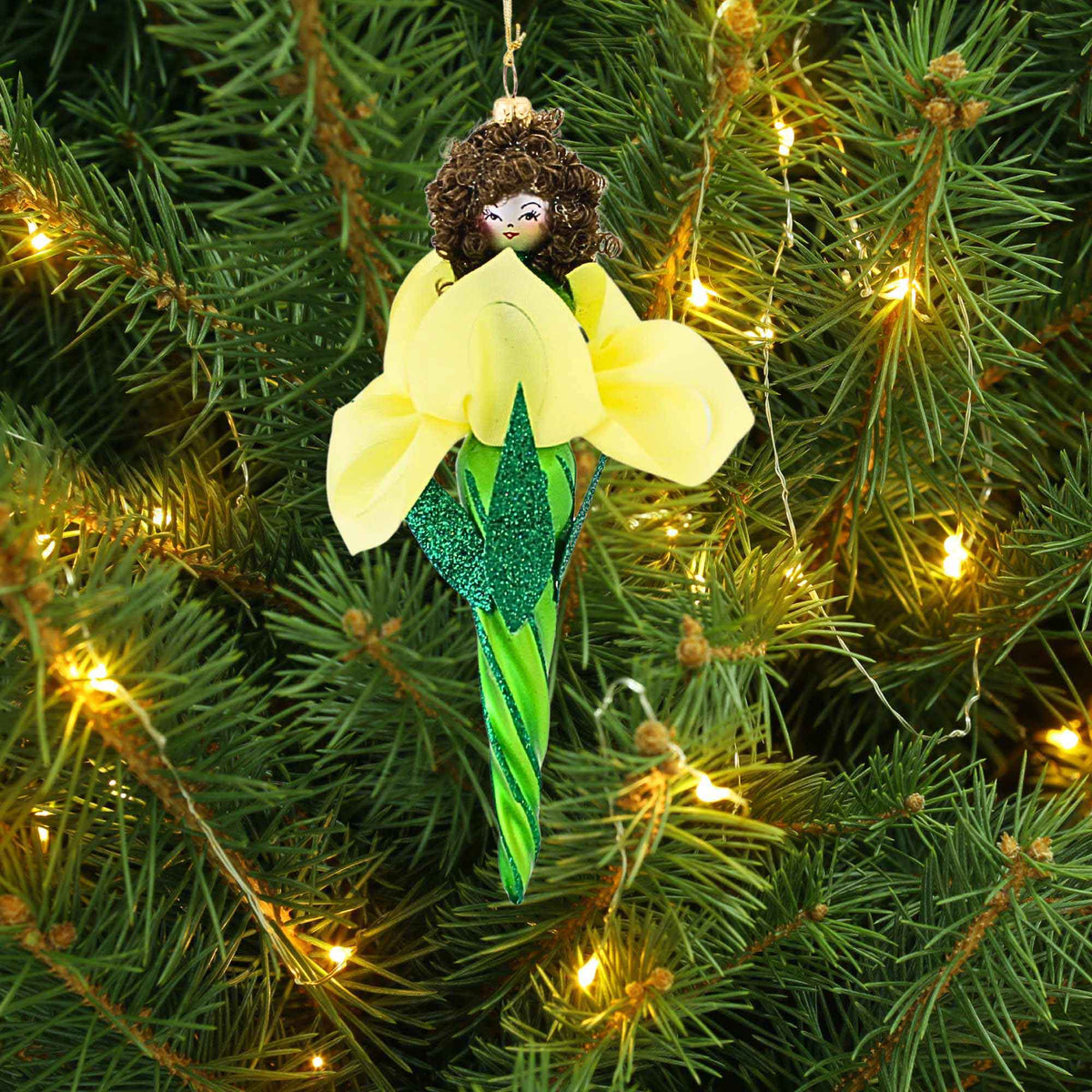 De Carlini Italian Ornaments Daffy O'dill Twist - - SBKGifts.com