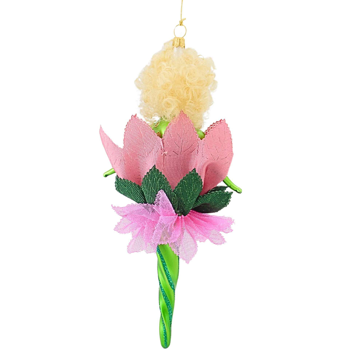 De Carlini Italian Ornaments Azalea Twirl - - SBKGifts.com
