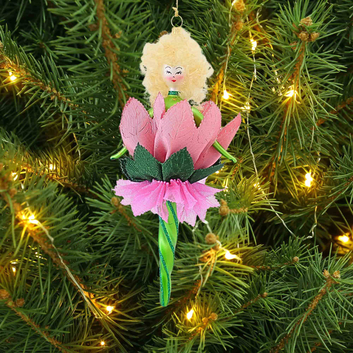 De Carlini Italian Ornaments Azalea Twirl - - SBKGifts.com