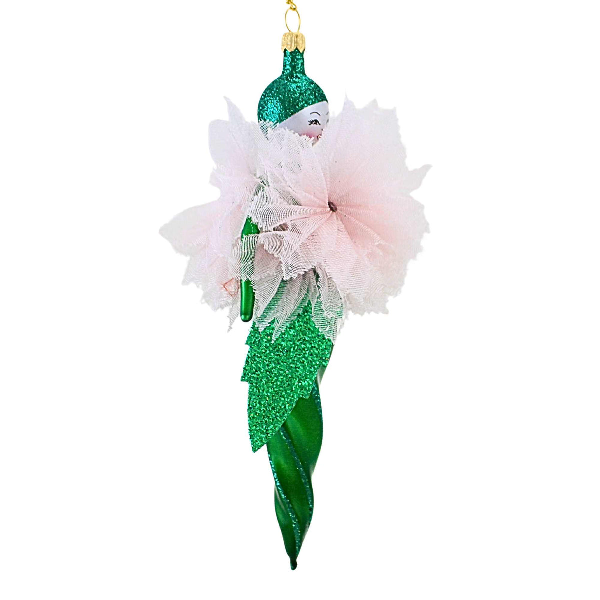 De Carlini Italian Ornaments Passion Flower Pixie - - SBKGifts.com