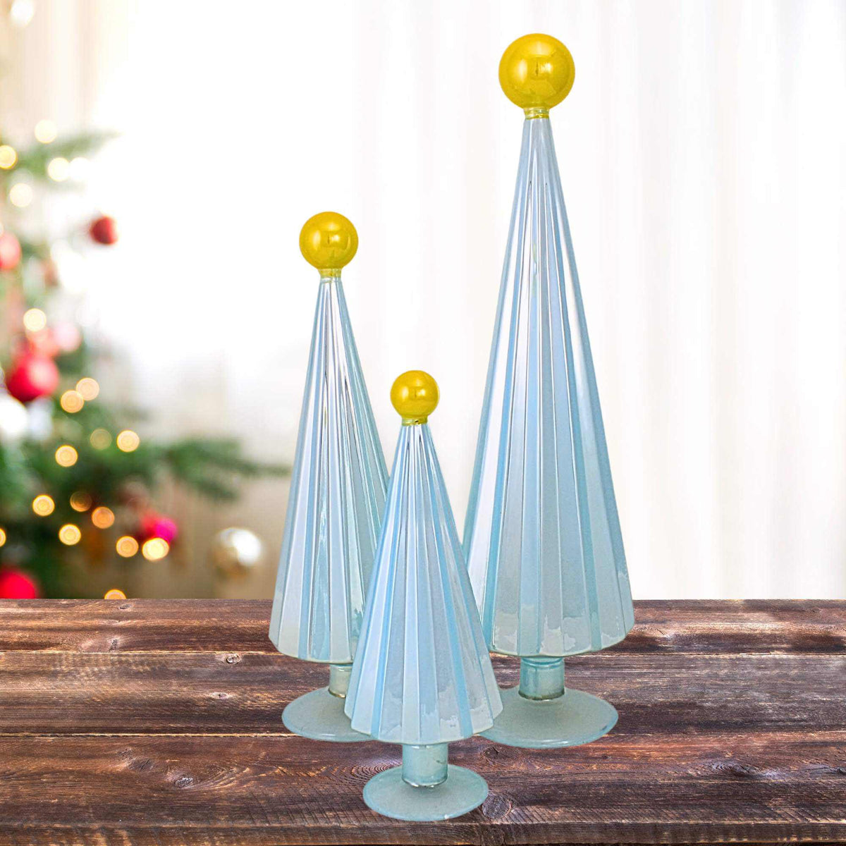 Cody Foster Pleated Trees Sky/Gold St/3 - - SBKGifts.com
