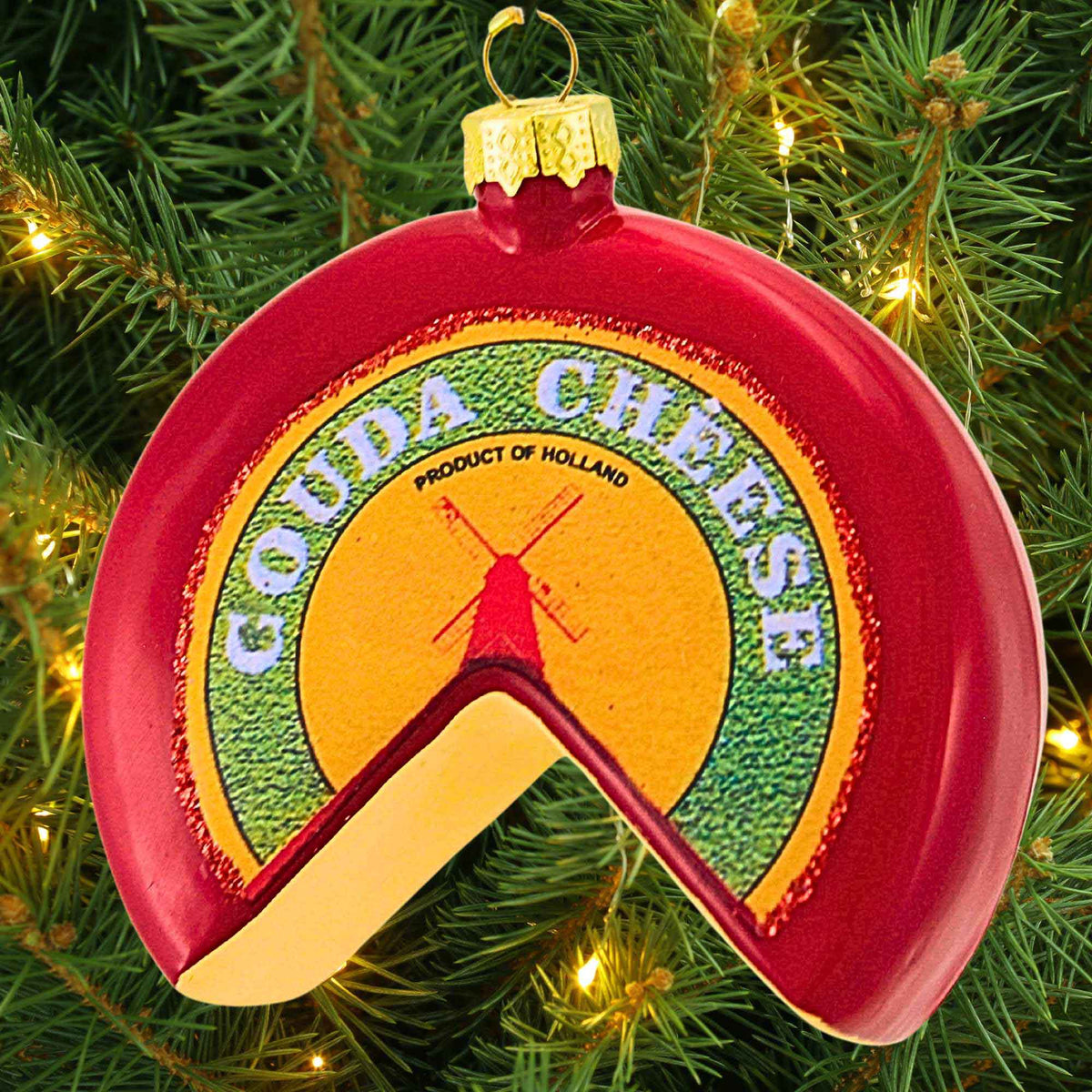 Cody Foster Gouda Cheese Wheel Ornament - - SBKGifts.com