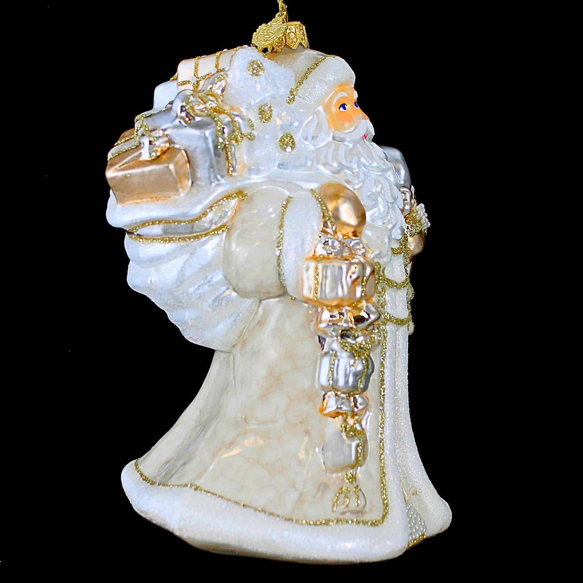 Huras Family Cloud Dancer Santa With Presents - - SBKGifts.com