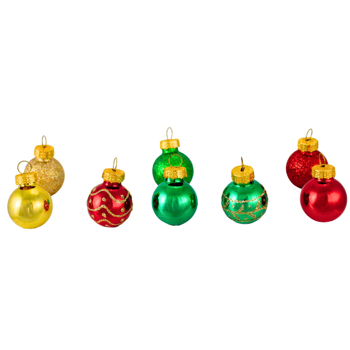 Kurt S. Adler 25Mm Miniature Glass Ball Ornaments - - SBKGifts.com