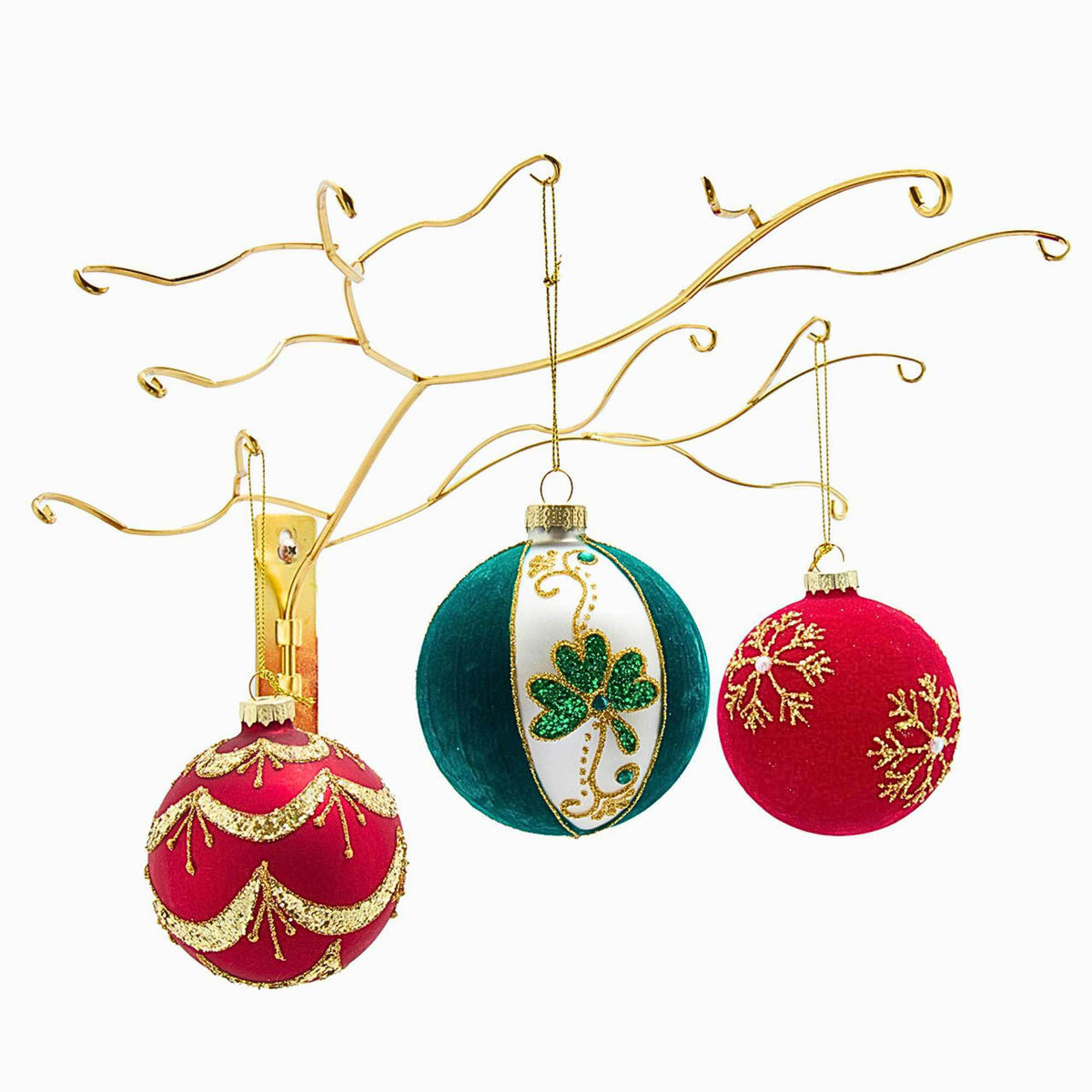Kurt S. Adler Gold Wire Wall Hanger - - SBKGifts.com