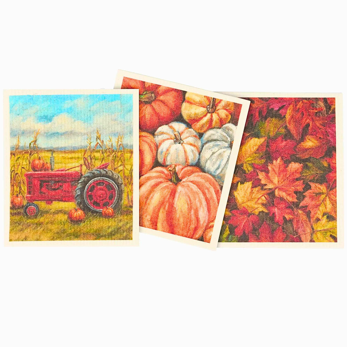 67488 Fall Farm Swedish Dishcloth Set 118226