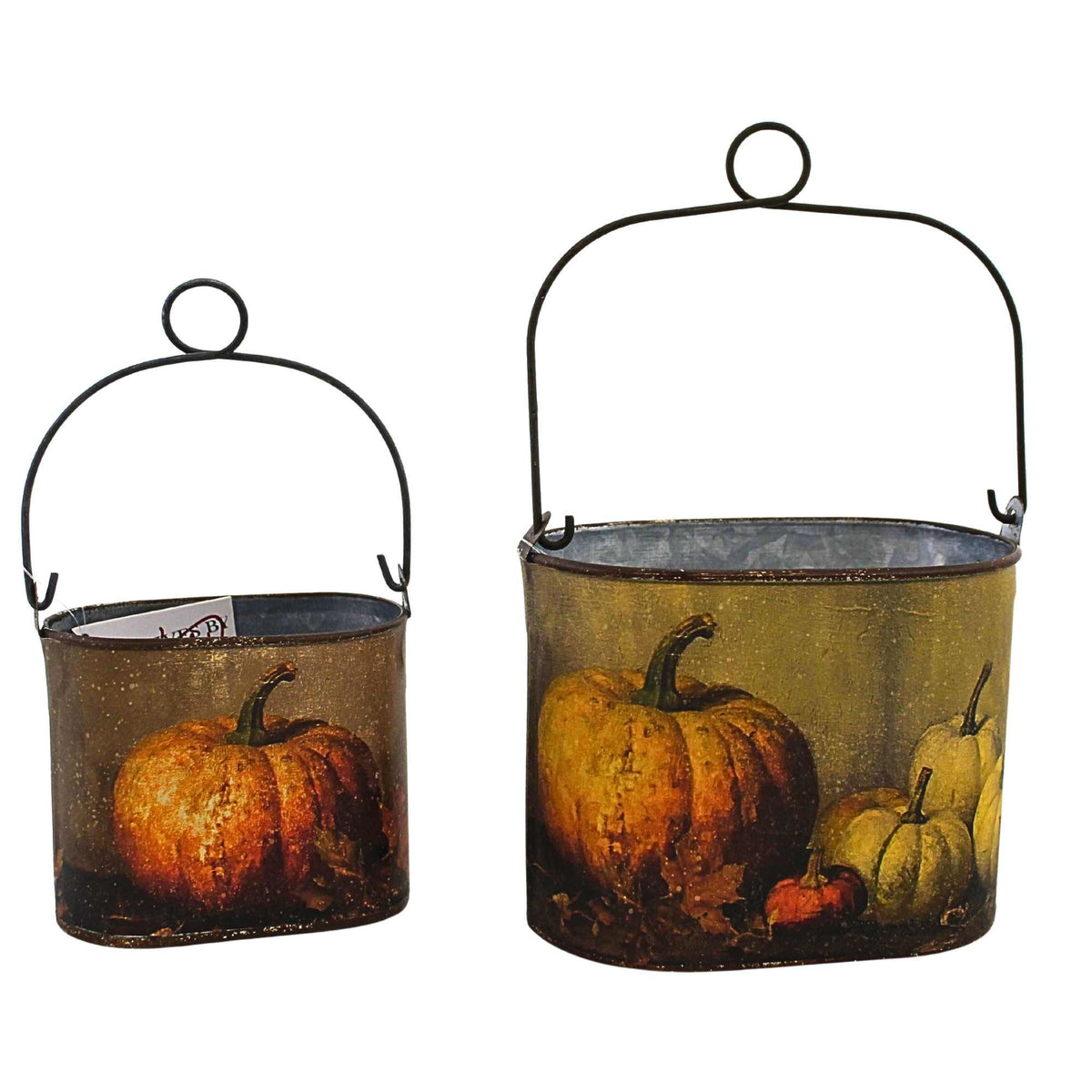Primitives By Kathy Pumpkin Still Life Bin Set - - SBKGifts.com
