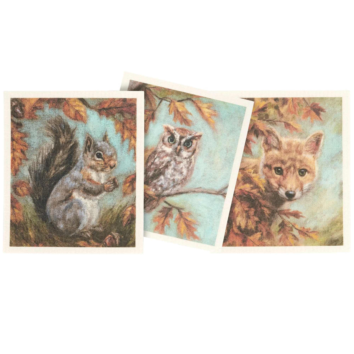 67493 Fall Woods Swedish Cloth Set 120975