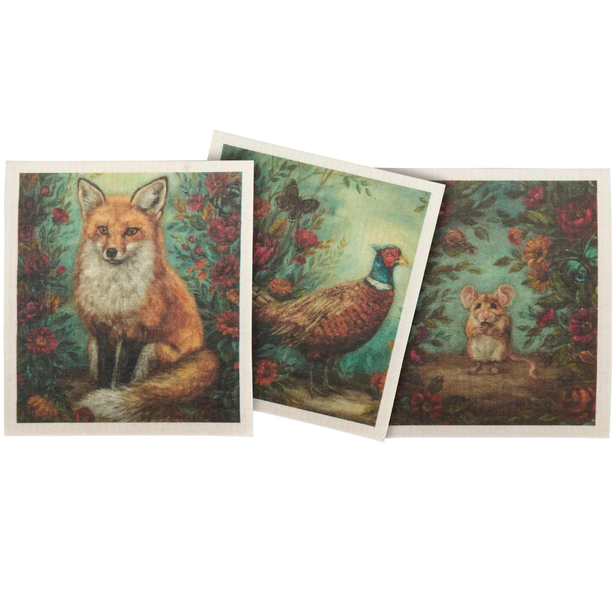 67494 Fall Woodland Swedish Cloth Set 122128