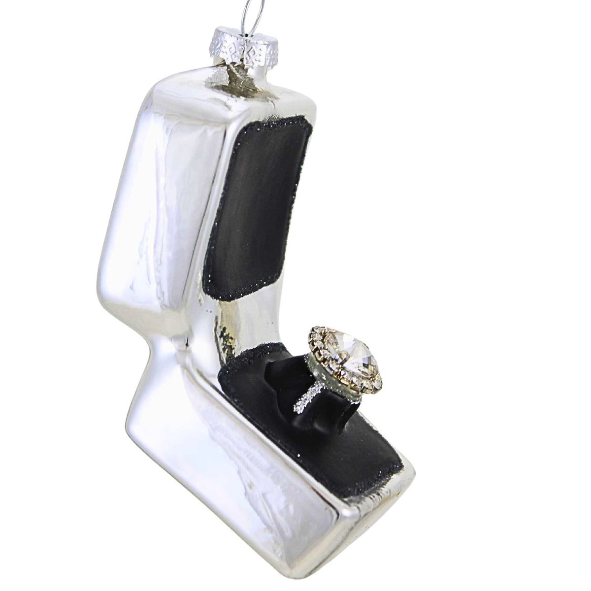 Kurt S. Adler Silver Ring Box - - SBKGifts.com