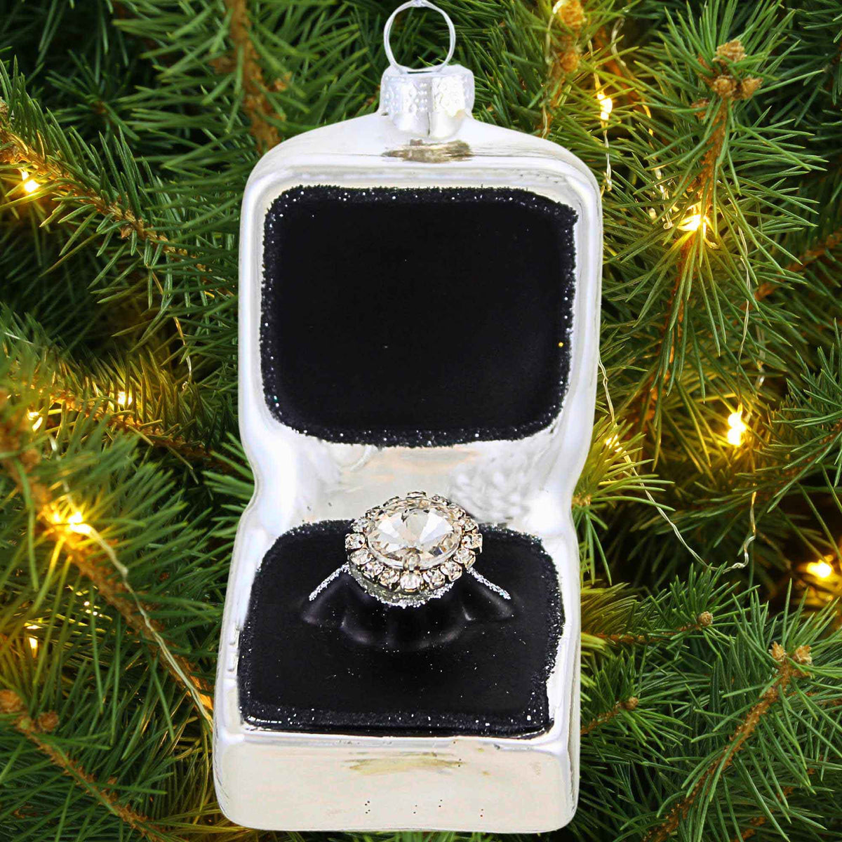 Kurt S. Adler Silver Ring Box - - SBKGifts.com