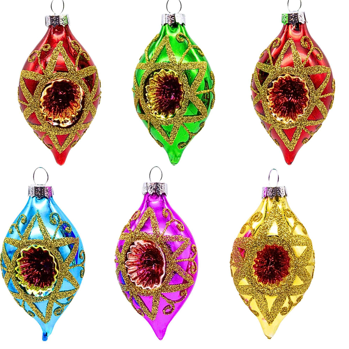 67531 Multicolor Reflector With Gold Glitter Drop GG1126