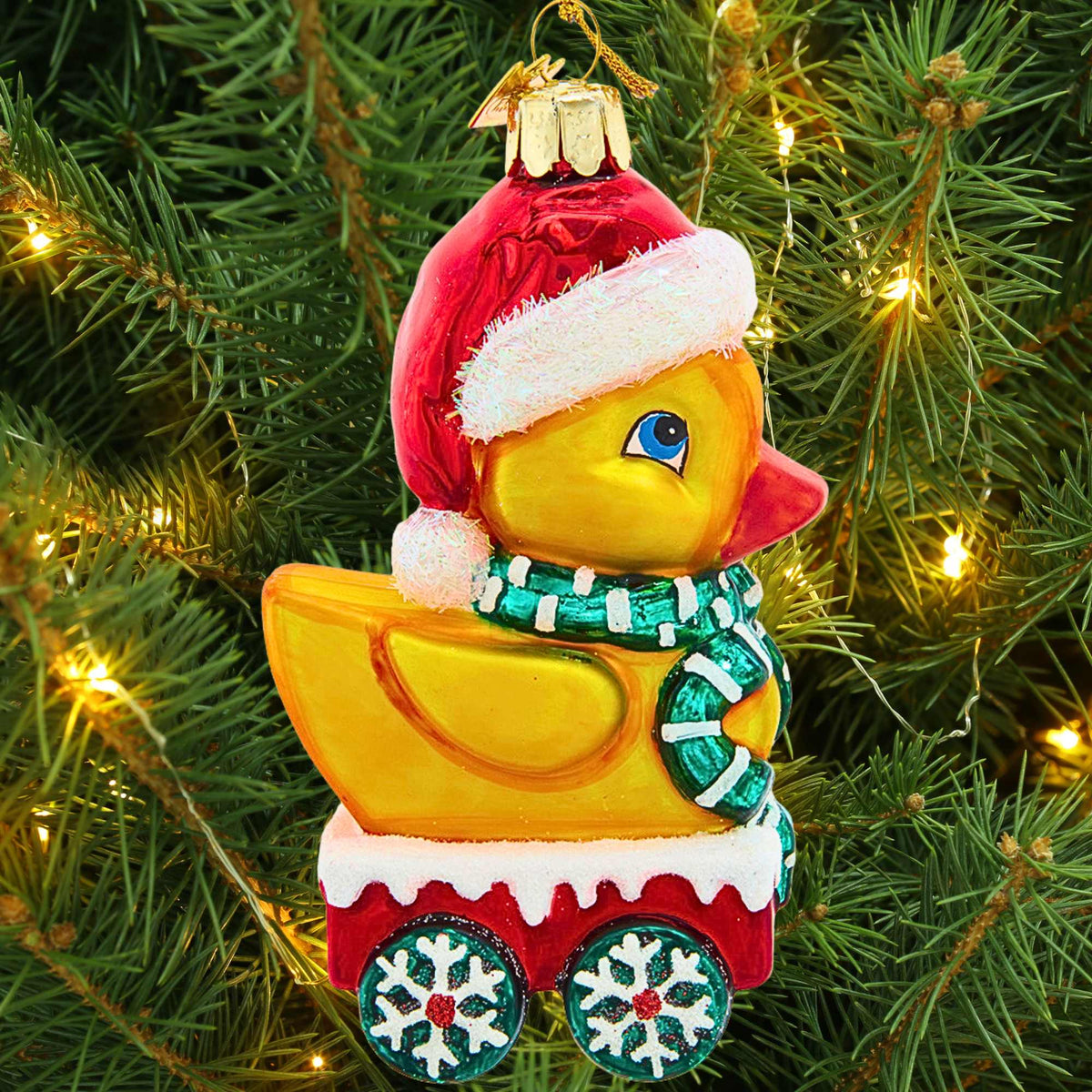 Noble Gems Duck With Santa Hat - - SBKGifts.com