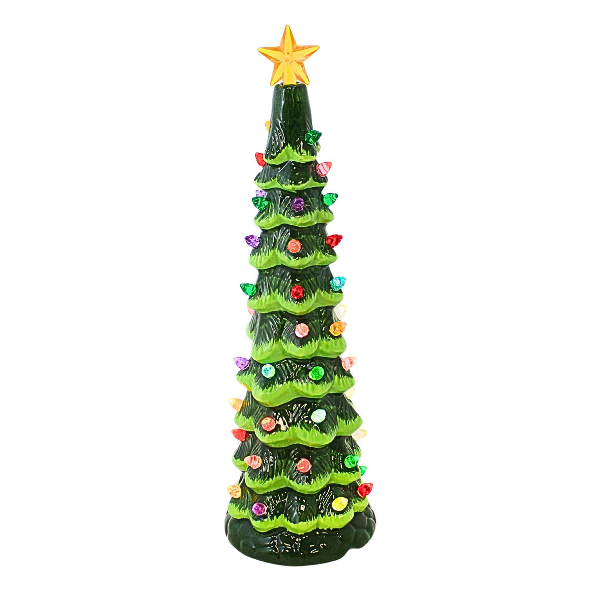 Roman Vintage Lighted Porcelain Christmas Tree Set - - SBKGifts.com
