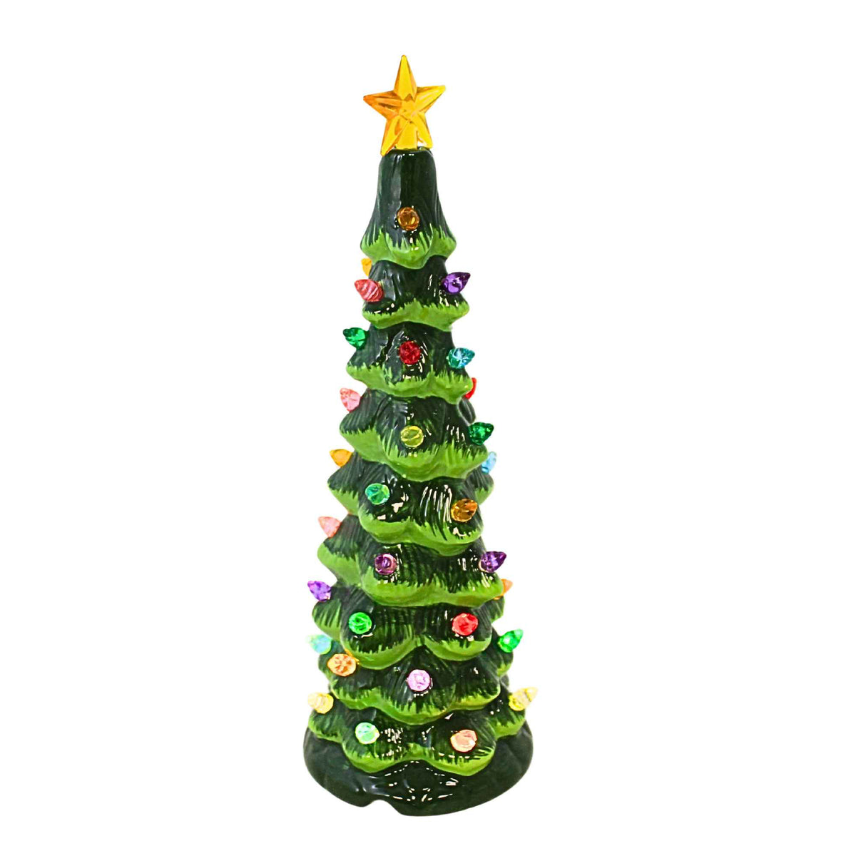 Roman Vintage Lighted Porcelain Christmas Tree Set - - SBKGifts.com