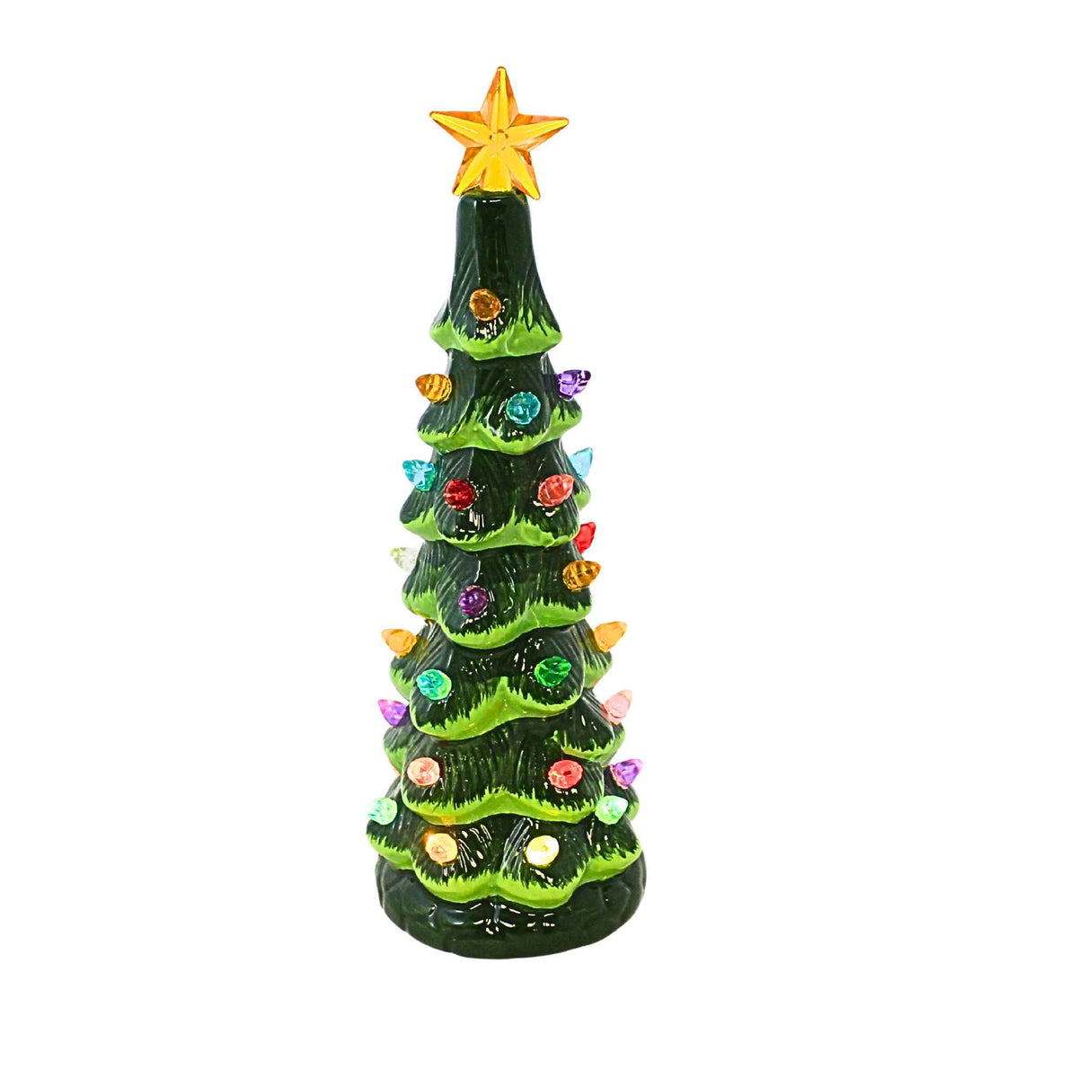 Roman Vintage Lighted Porcelain Christmas Tree Set - - SBKGifts.com