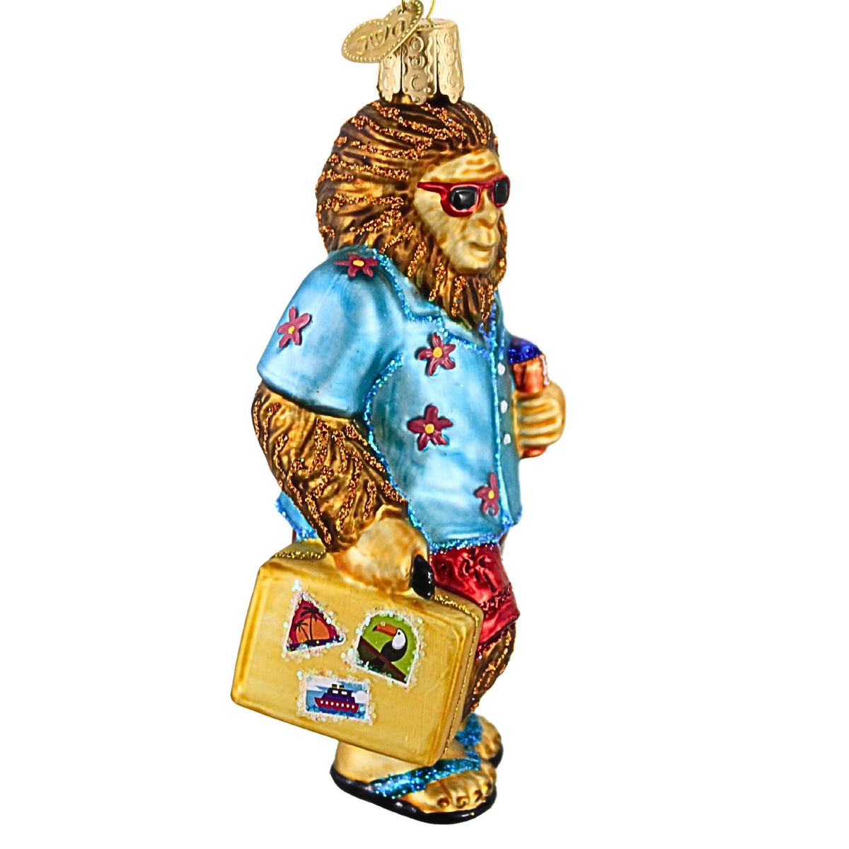 Old World Christmas Sasquatch Gone Tropics - - SBKGifts.com