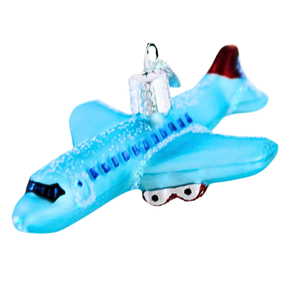 Old World Christmas Passenger Plane - - SBKGifts.com