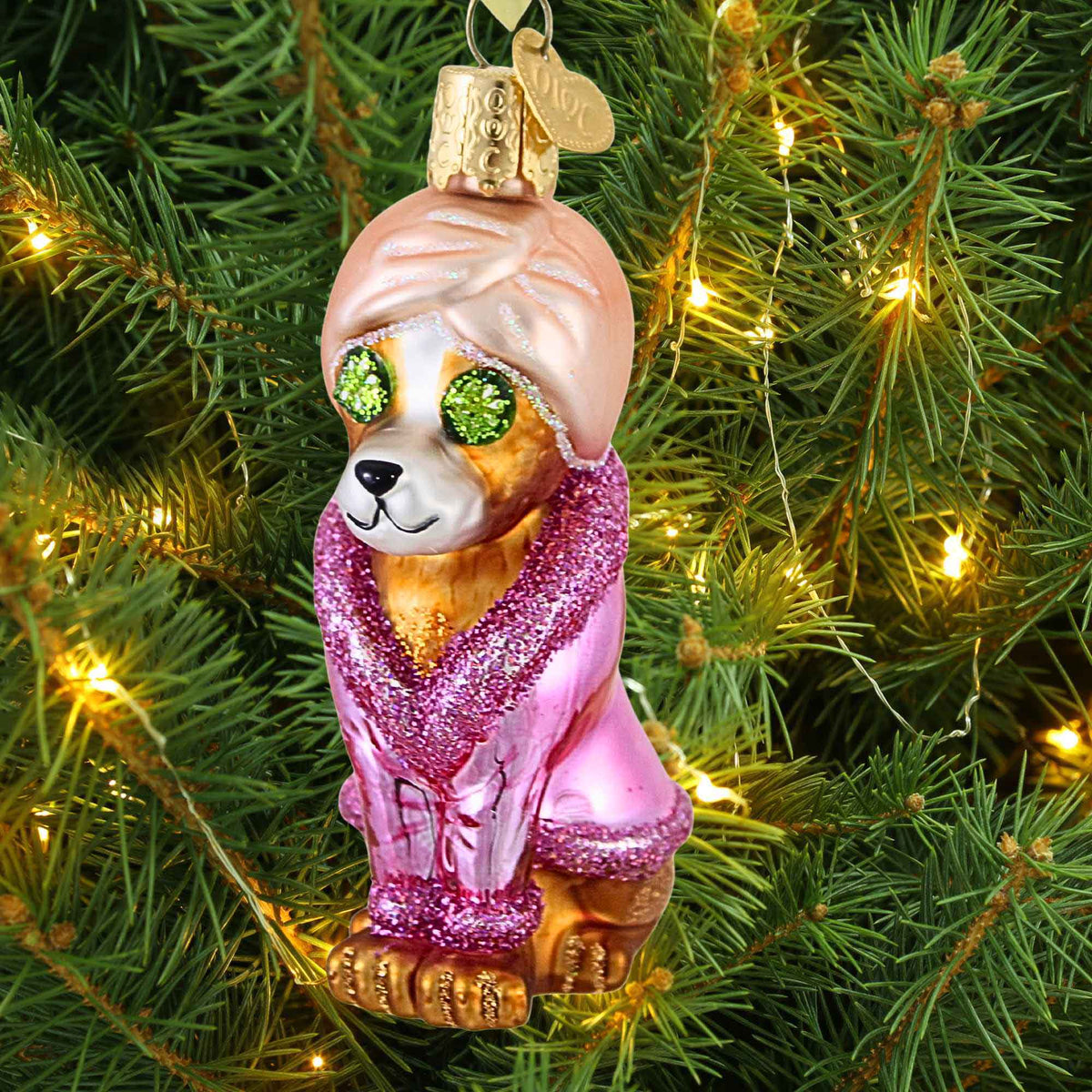 Old World Christmas Spa Dog - - SBKGifts.com
