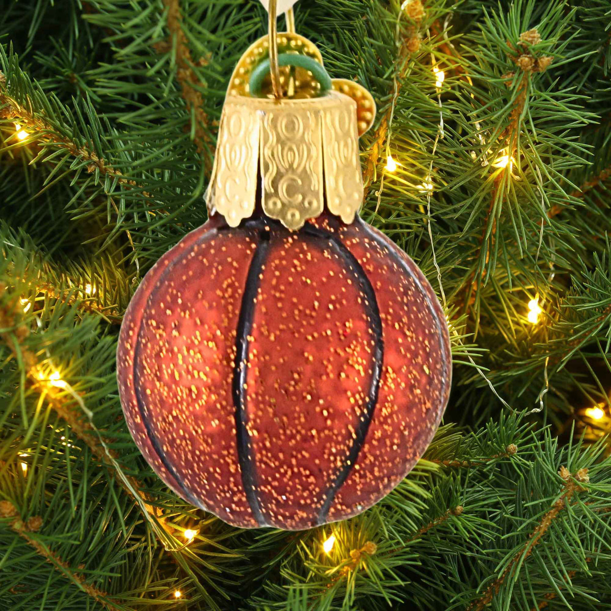 Old World Christmas Mini Basketball - - SBKGifts.com