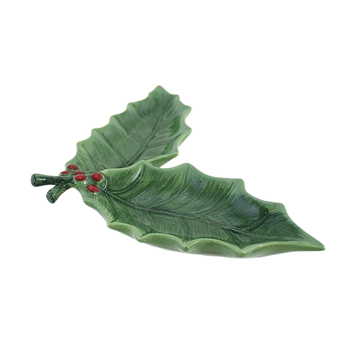 Roman Holly Leaf Trinket Dish - - SBKGifts.com