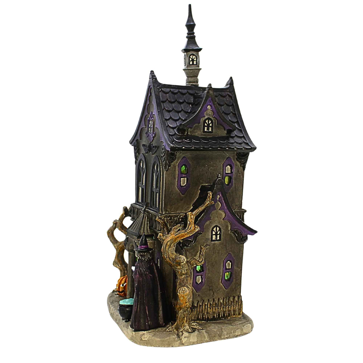 Roman Lighted Haunted House With Witch - - SBKGifts.com