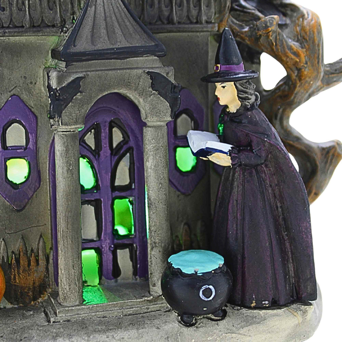 Roman Lighted Haunted House With Witch - - SBKGifts.com