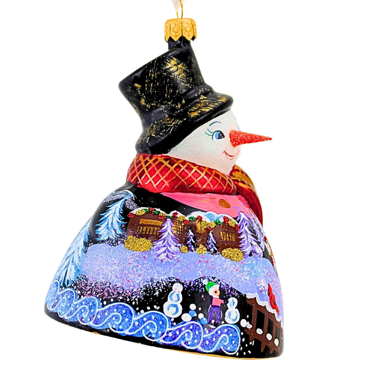 Metzler Bros. Snowman With A Landscape - - SBKGifts.com