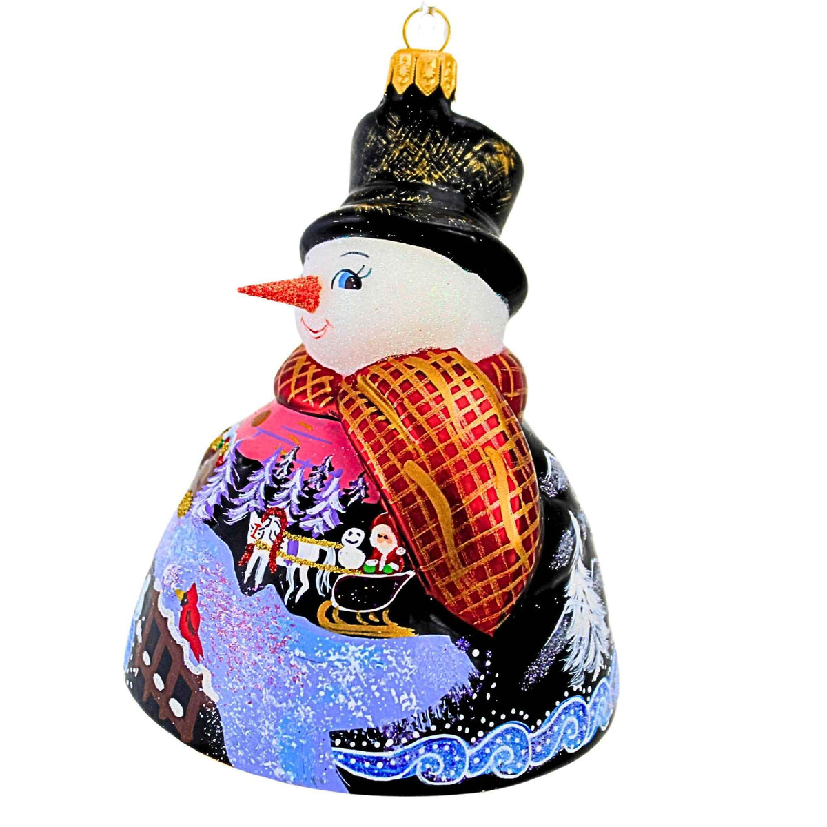Metzler Bros. Snowman With A Landscape - - SBKGifts.com