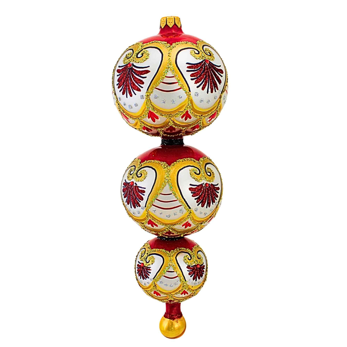 Metzler Bros. Red And Gold Topper - - SBKGifts.com