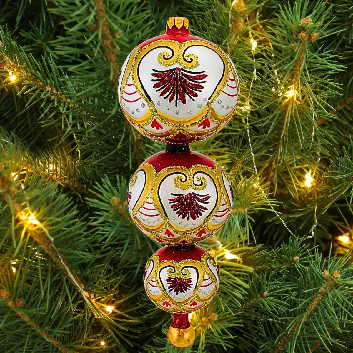 Metzler Bros. Red And Gold Topper - - SBKGifts.com