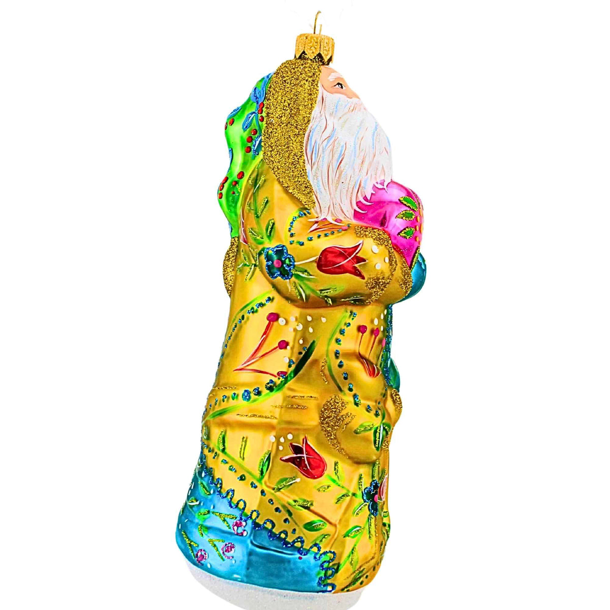 Metzler Bros. Santa Claus In A Floral Coat - - SBKGifts.com